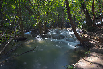 Image showing Huai Mae Khamin Waterfall, Thailand