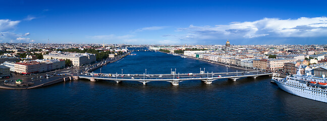 Image showing Neva river in city center St. Petersburg