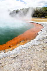 Image showing hot sparkling lake in New Zealand