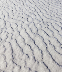 Image showing Snow drifts in winter