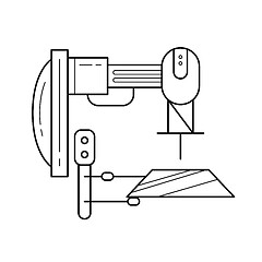 Image showing Machine tool vector line icon.