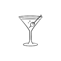 Image showing Liquor hand drawn sketch icon.