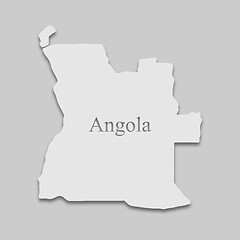 Image showing map of Angola