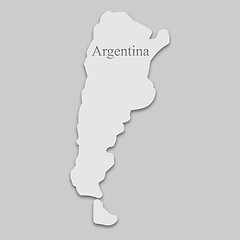 Image showing map of Argentina