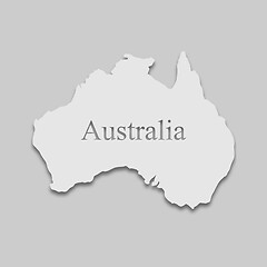 Image showing map of Australia
