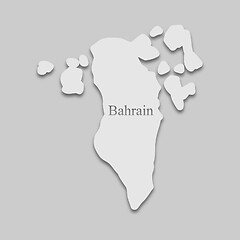 Image showing map of Bahrain