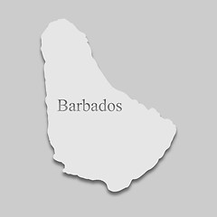 Image showing map of Barbados