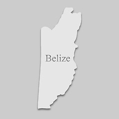 Image showing map of Belize