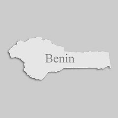 Image showing map of Benin