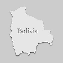 Image showing map of Bolivia