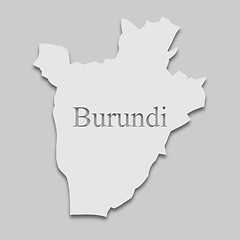 Image showing map of Burundi