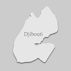 Image showing map of Djibouti