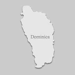 Image showing map of Dominica