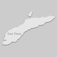 Image showing Map of East Timor