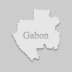 Image showing map of Gabon