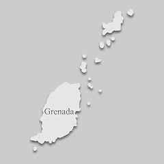 Image showing map of Grenada