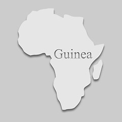 Image showing map of Guinea