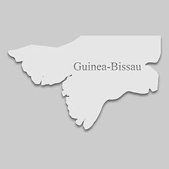 Image showing map of Guinea-Bissau