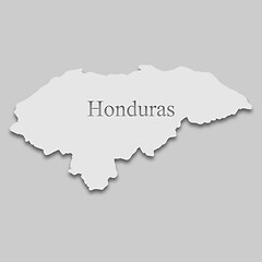 Image showing map of Honduras