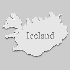 Image showing map of Iceland