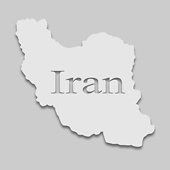 Image showing map of Iran