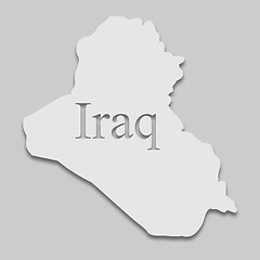 Image showing map of Iraq