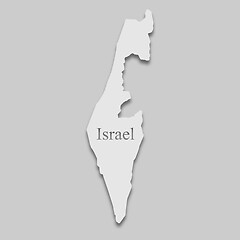 Image showing map of Israel