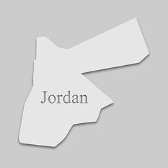 Image showing map of Jordan