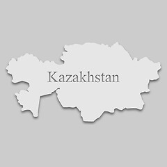 Image showing map of Kazakhstan