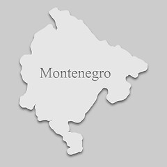 Image showing map of Montenegro