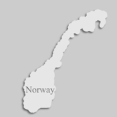 Image showing map of Norway