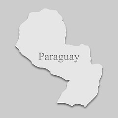 Image showing map of Paraguay