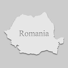 Image showing map of Romania