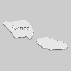 Image showing map of Samoa