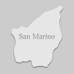 Image showing Map of San Marino