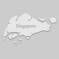 Image showing map of Singapore