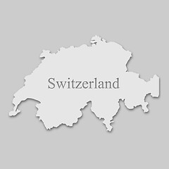 Image showing map of Switzerland
