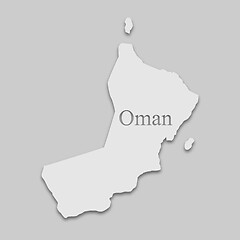 Image showing Oman map