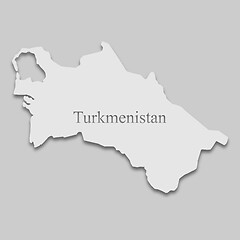 Image showing map of Turkmenistan