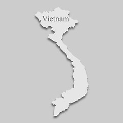 Image showing map of Vietnam