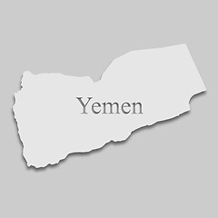 Image showing map of Yemen