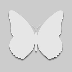 Image showing Butterfly in a light tone