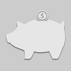 Image showing piggy bank in bright tone