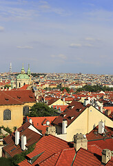 Image showing Beautiful aerial view of old Prague