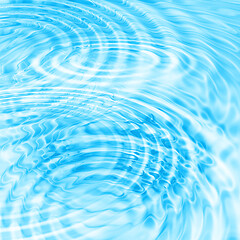 Image showing Abstract blue water ripples background