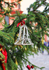 Image showing Holiday decoration of christmas tree