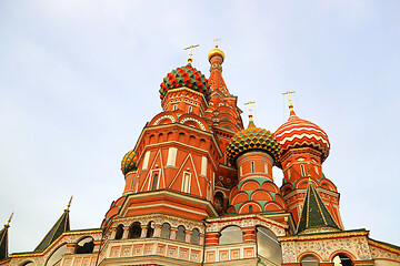 Image showing Fragment view of Saint Basil's Cathedral in Moscow, Russia