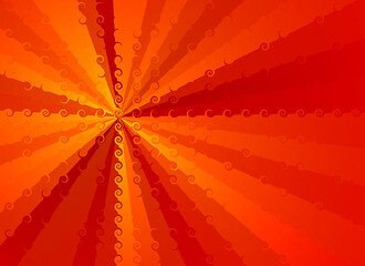 Image showing Red background with abstract pattern