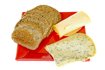 Image showing Bread and cheese 