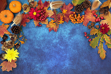 Image showing Autumn Harvest Festival Border